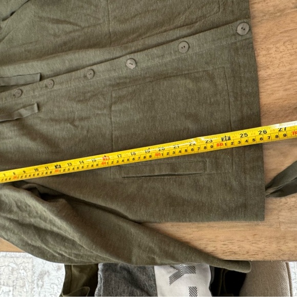 JJill Button Down Hoodie - Large, Sage - Picture 7 of 11